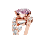Rose gold Fancy Pink Heart  Solitaire with Pavé Twist Band and Four-Prong Setting_52