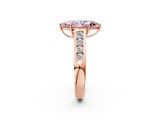 Rose gold Fancy Pink Marquise  Brilliant Channel-Set Solitaire Ring with Four-Prong Setting_22
