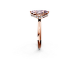 Rose gold Fancy Pink Marquise  Brilliant Solitaire Engagement Ring with Six-Prong Setting and Classic Band_22