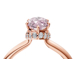 Rose gold Fancy Pink Marquise  Brilliant Solitaire Engagement Ring with Six-Prong Setting and Classic Band_24