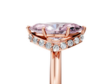 Rose gold Fancy Pink Marquise  Brilliant Solitaire Engagement Ring with Six-Prong Setting and Classic Band_25