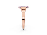 Rose gold Fancy Pink Marquise Cut Brilliant Solitaire Diamond Ring with Channel Set Band and Bar Prong Setting_14