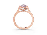 Rose gold Fancy Pink Marquise Cut Brilliant Solitaire Diamond Ring with Channel Set Band and Bar Prong Setting_15
