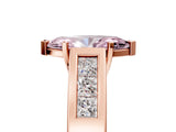 Rose gold Fancy Pink Marquise Cut Cut Channel Set Solitaire Ring with Four-Prong Setting_5