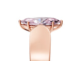Rose gold Fancy Pink Marquise Cut Cut Diamond Channel Set Solitaire Ring with Four-Prong Setting_5