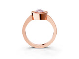 Rose gold Fancy Pink Marquise Cut-Cut Diamond Halo Engagement Ring with Pave Band and Prong Setting_3