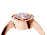 Rose gold Fancy Pink Marquise Cut-Cut Diamond Halo Engagement Ring with Pave Band and Prong Setting_4