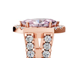 Rose gold Fancy Pink Marquise Cut Cut Halo Split Shank Prong Set Ring_5