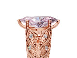 Rose gold Fancy Pink Marquise Cut Cut Milgrain Pave Diamond Engagement Ring with Four-Prong Setting_8