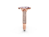 Rose gold Fancy Pink Marquise Cut Cut Pave Split Shank Engagement Ring with Four-Prong Setting_2