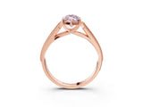 Rose gold Fancy Pink Marquise Cut Cut Pave Split Shank Engagement Ring with Four-Prong Setting_3