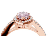 Rose gold Fancy Pink Marquise Cut Diamond Halo Split Shank Engagement Ring_43