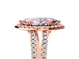 Rose gold Fancy Pink Marquise Cut Diamond Halo Split Shank Engagement Ring_44