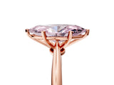 Rose gold Fancy Pink Marquise Cut Diamond Solitaire Engagement Ring with Classic Band and Four-Prong Setting_17