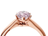 Rose gold Fancy Pink Marquise Cut Diamond Solitaire Engagement Ring with Classic Band and Four-Prong Setting_40