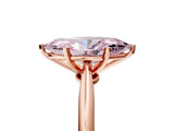Rose gold Fancy Pink Marquise Cut Diamond Solitaire Engagement Ring with Classic Band and Four-Prong Setting_41