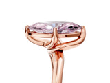 Rose gold Fancy Pink Marquise Cut Diamond Solitaire Engagement Ring with Four-Prong Setting and Classic Band_25