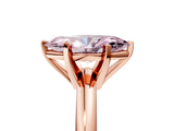 Rose gold Fancy Pink Marquise Cut Diamond Solitaire Engagement Ring with Round Band and Four-Prong Setting_159