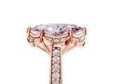 Rose gold Fancy Pink Marquise  Cut Halo Diamond Ring with Channel Set Band and Four-Prong Setting_37