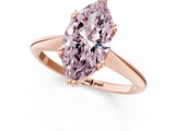 Rose gold Fancy Pink Marquise Cut Solitaire Diamond Ring with Six-Prong Setting and Classic Band_13