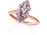 Rose gold Fancy Pink Marquise  Cut Solitaire Engagement Ring with Four-Prong Setting and Classic Band_21