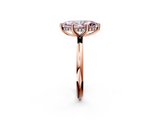 Rose gold Fancy Pink Marquise  Cut Solitaire Engagement Ring with Four-Prong Setting and Classic Band_22