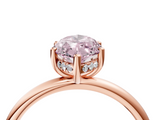 Rose gold Fancy Pink Marquise  Cut Solitaire Engagement Ring with Four-Prong Setting and Classic Band_24