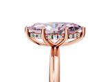 Rose gold Fancy Pink Marquise  Cut Solitaire Engagement Ring with Four-Prong Setting and Classic Band_25