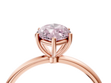 Rose gold Fancy Pink Marquise  Cut Solitaire Engagement Ring with Thin Band and Four-Prong Setting_7