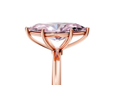 Rose gold Fancy Pink Marquise  Cut Solitaire Engagement Ring with Thin Band and Four-Prong Setting_8