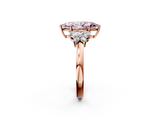 Rose gold Fancy Pink Marquise  Cut Solitaire Floral Diamond Ring with Four-Prong Setting_55