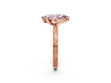 Rose gold Fancy Pink Marquise Cut Solitaire Milgrain Engraved Band with Four-Prong Setting_2