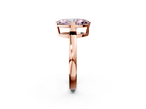 Rose gold Fancy Pink Marquise  Cut Solitaire Ring with Four-Prong Setting and Classic Band_50