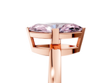 Rose gold Fancy Pink Marquise  Cut Solitaire Ring with Four-Prong Setting and Classic Band_53