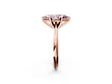 Rose gold Fancy Pink Marquise  Cut Solitaire Ring with Four-Prong Setting on a Classic Band_49