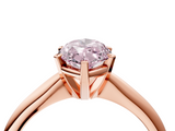 Rose gold Fancy Pink Marquise  Cut Solitaire Ring with Four-Prong Setting on a Classic Band_51