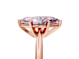 Rose gold Fancy Pink Marquise  Cut Solitaire Ring with Four-Prong Setting on a Classic Band_52