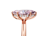 Rose gold Fancy Pink Marquise  Cut Solitaire Ring with Thin Band and Four-Prong Setting_21