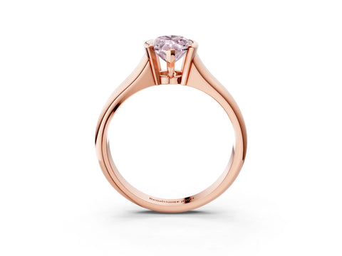 Rose gold Fancy Pink Marquise Cut Solitaire Tension Set Diamond Ring with Split Shank Band_3