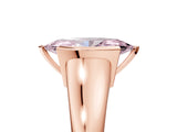 Rose gold Fancy Pink Marquise Cut Solitaire Tension Set Diamond Ring with Split Shank Band_5