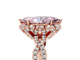 Rose gold Fancy Pink Marquise  Halo Twist Band Solitaire Ring with Six-Prong Setting_37