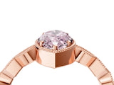 Rose gold Fancy Pink Marquise  Milgrain Marquise Diamond Twist Band Ring_66