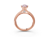 Rose gold Fancy Pink Marquise  Solitaire Beaded Band Six-Prong Setting_3