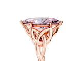 Rose gold Fancy Pink Marquise  Solitaire Celtic Knot Engagement Ring with Four-Prong Setting_47