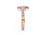 Rose gold Fancy Pink Marquise  Solitaire Channel-Set Diamond Engagement Ring with Four-Prong Setting_33