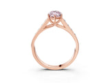 Rose gold Fancy Pink Marquise  Solitaire Channel-Set Diamond Engagement Ring with Four-Prong Setting_34