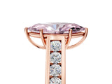 Rose gold Fancy Pink Marquise  Solitaire Channel-Set Diamond Engagement Ring with Four-Prong Setting_36