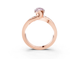Rose gold Fancy Pink Marquise  Solitaire Channel-Set Split Shank Ring with Tension Prong Setting_6