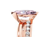 Rose gold Fancy Pink Marquise  Solitaire Channel-Set Split Shank Ring with Tension Prong Setting_8