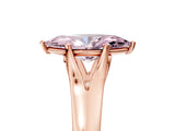 Rose gold Fancy Pink Marquise  Solitaire Diamond Ring with Cathedral Band and Four-Prong Setting_70
